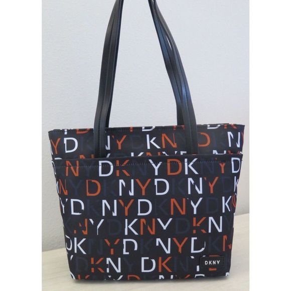 Dkny Handbags - DKNY R21ADR89 LG Multicolor Signature Logo Allover Print Pam Shopper Tote $168